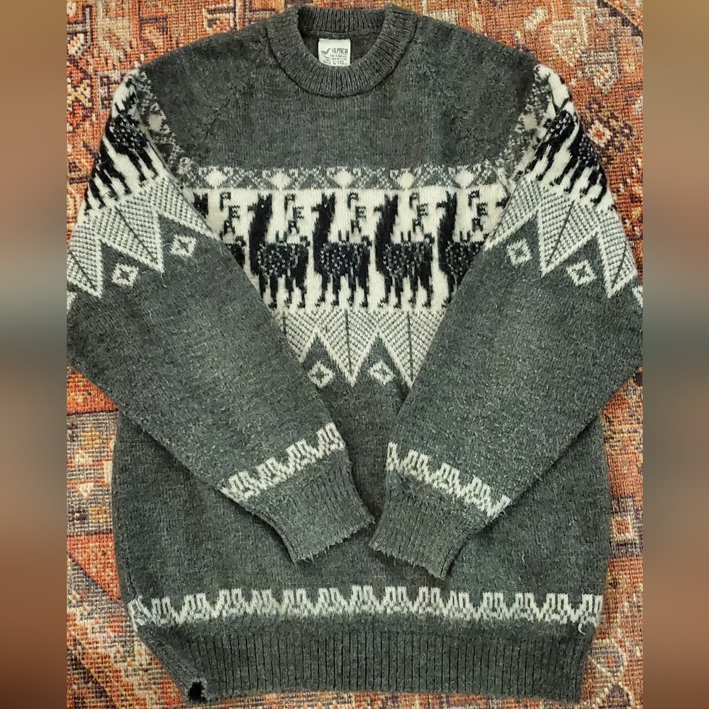 100% alpaca wool sweater
